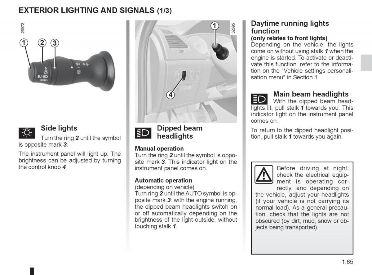 Renault Laguna 3 III owners manual / page 71