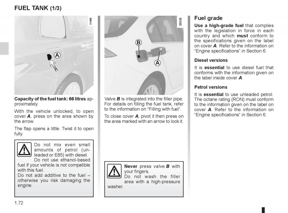 Renault Laguna 3 III owners manual / page 78