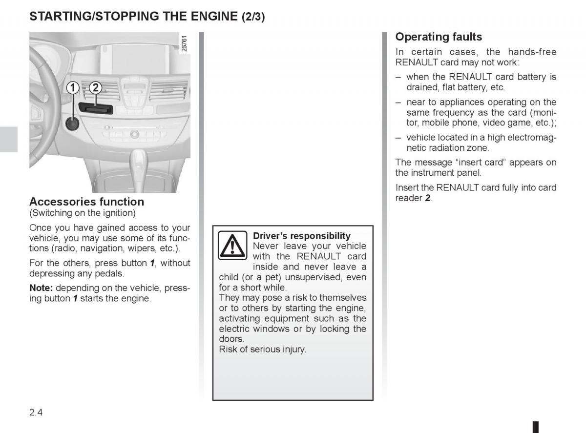 Renault Laguna 3 III owners manual / page 84