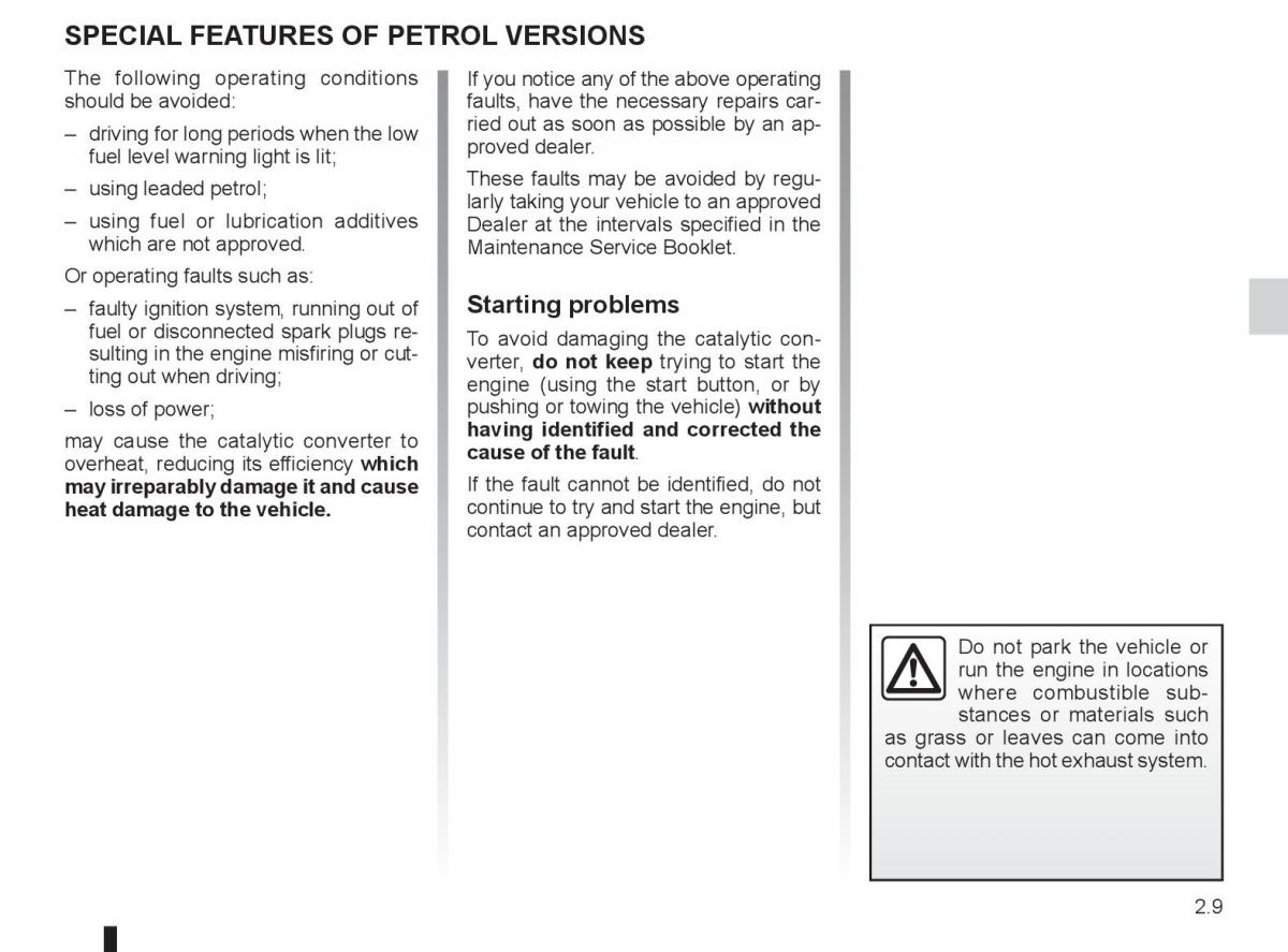 Renault Laguna 3 III owners manual / page 89