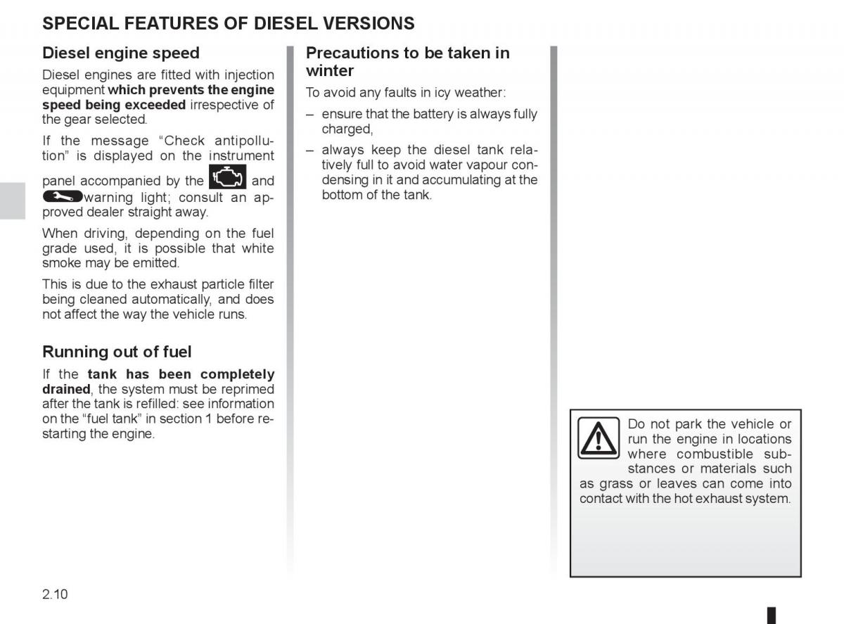 Renault Laguna 3 III owners manual / page 90