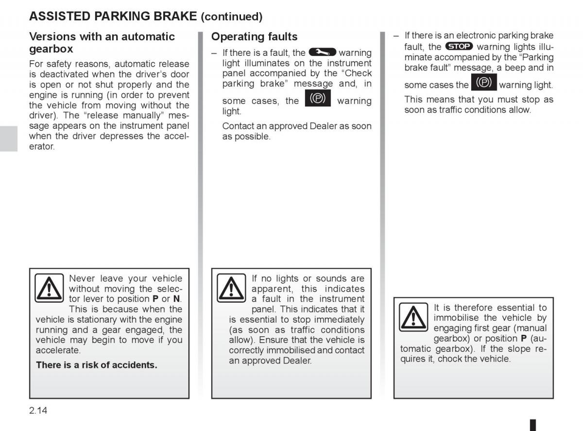 Renault Laguna 3 III owners manual / page 94