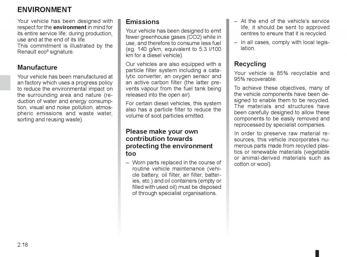 Renault Laguna 3 III owners manual / page 98