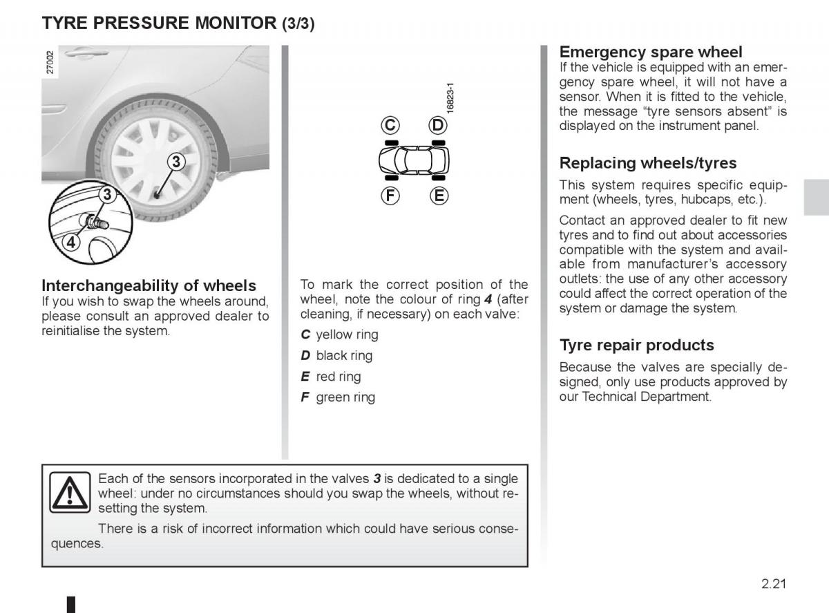 Renault Laguna 3 III owners manual / page 101