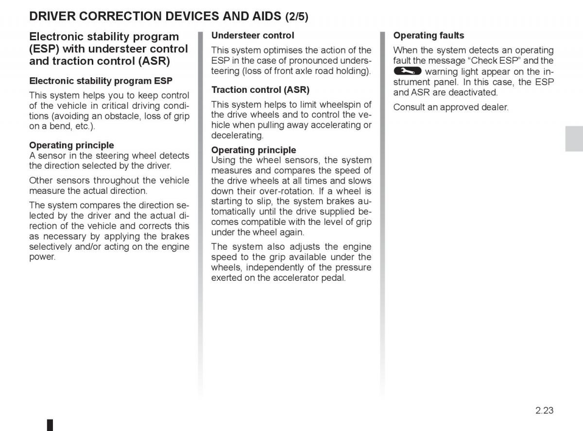 Renault Laguna 3 III owners manual / page 103