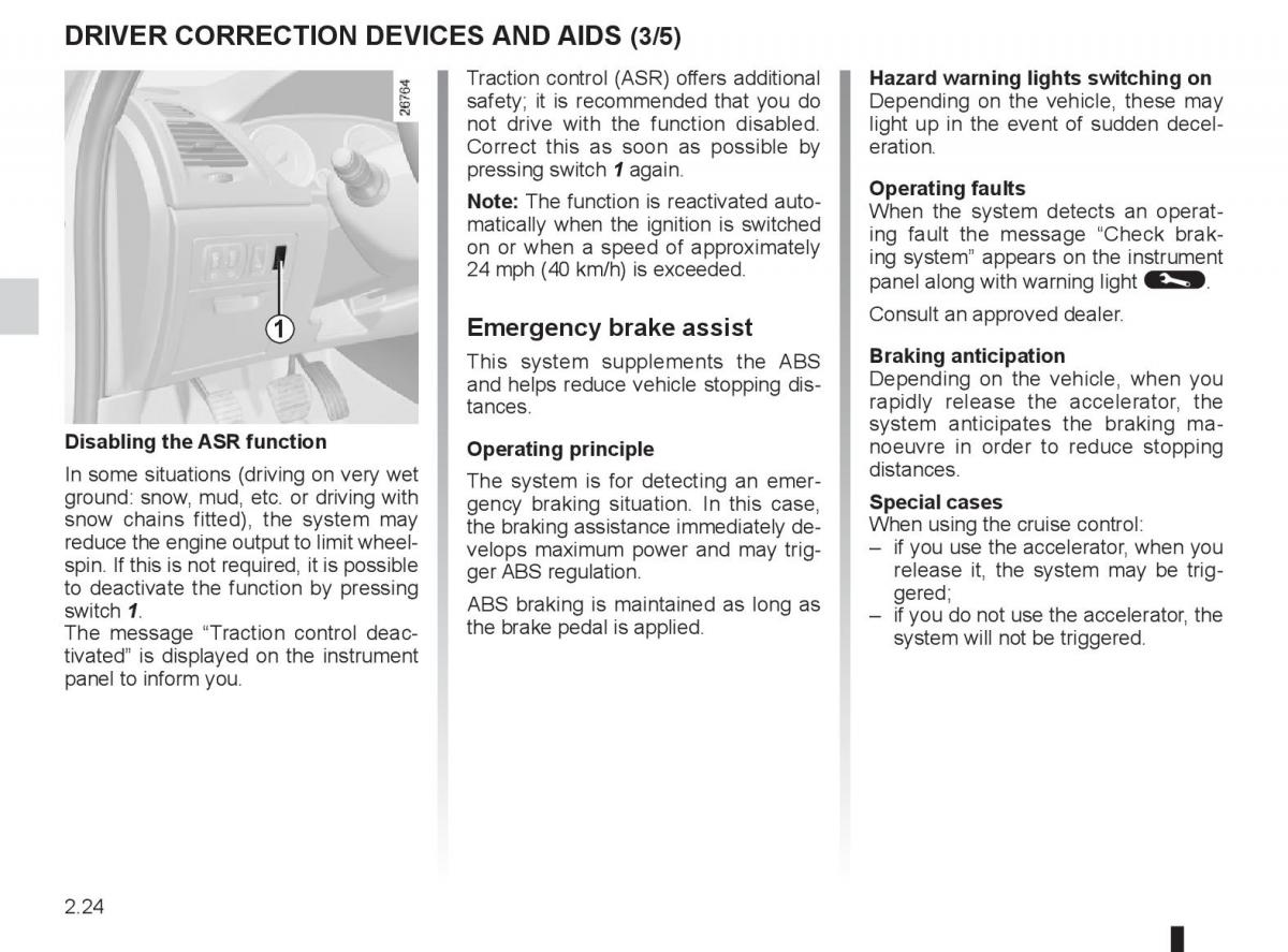 Renault Laguna 3 III owners manual / page 104