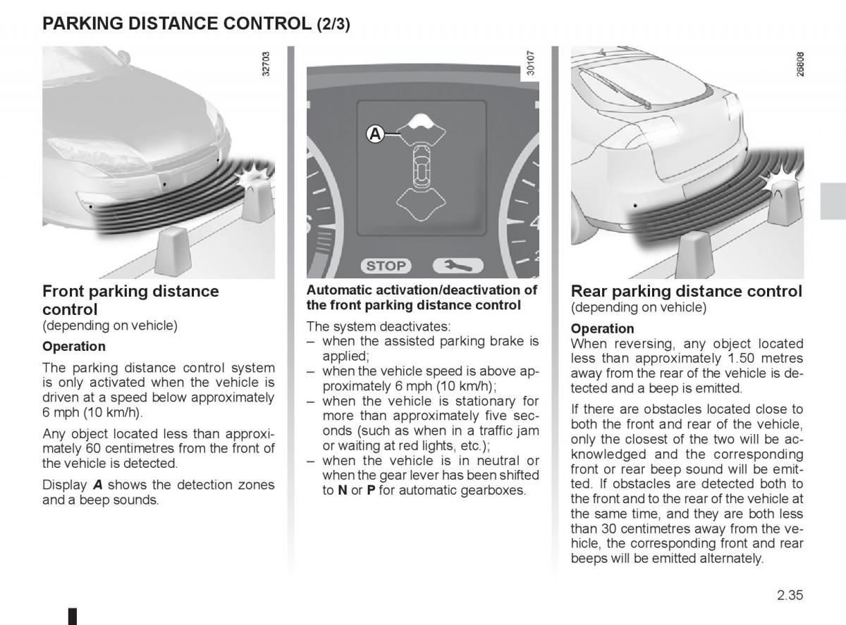 Renault Laguna 3 III owners manual / page 115