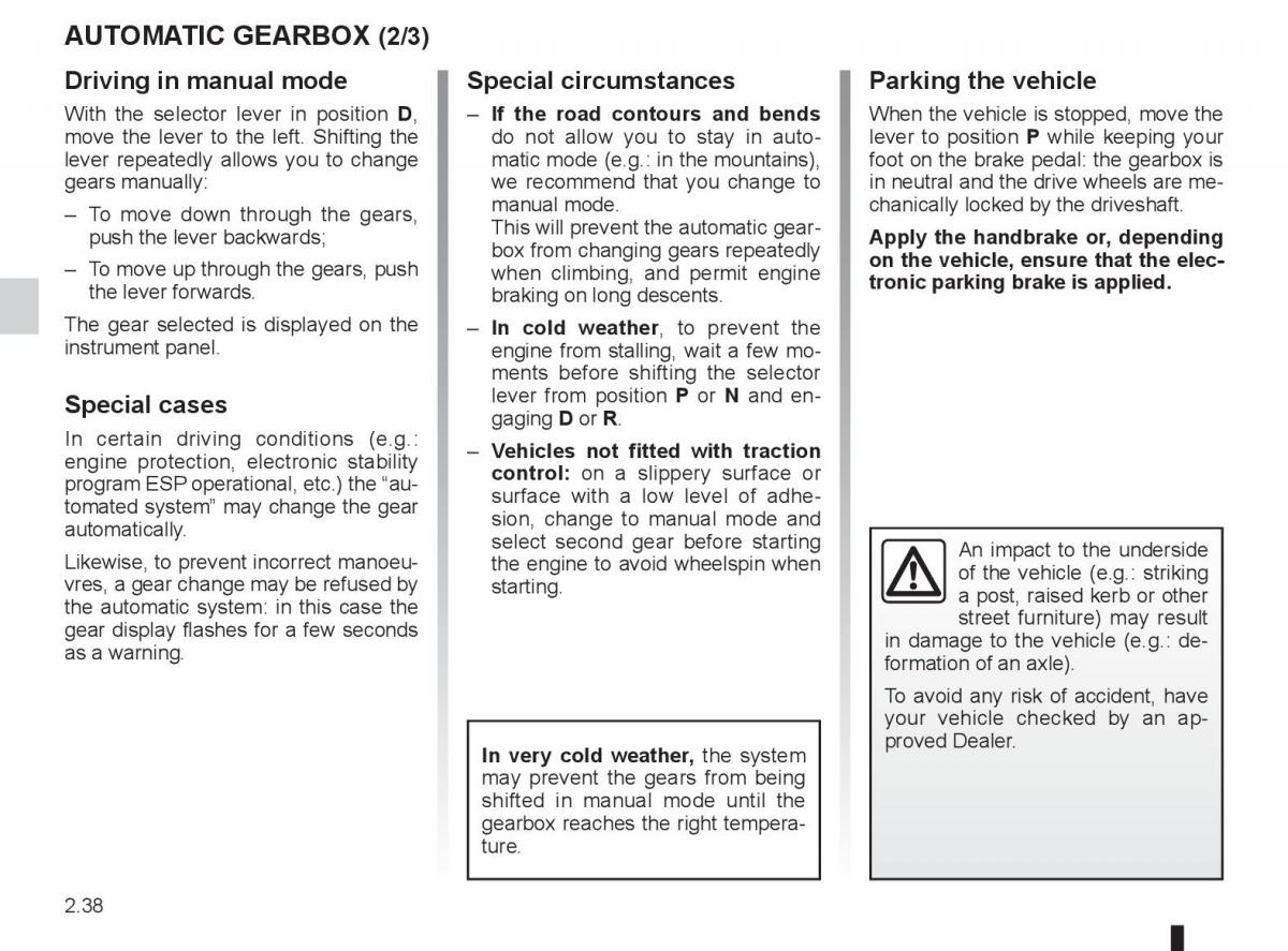 Renault Laguna 3 III owners manual / page 118