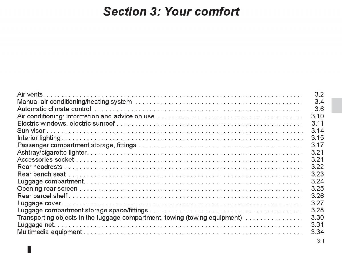 Renault Laguna 3 III owners manual / page 121