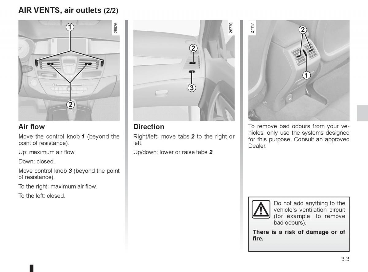 Renault Laguna 3 III owners manual / page 123