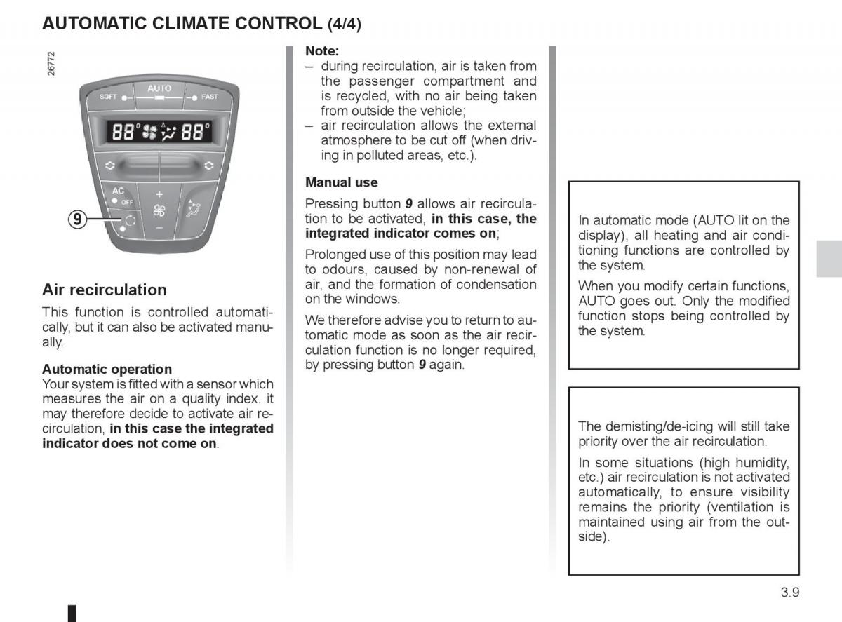 Renault Laguna 3 III owners manual / page 129