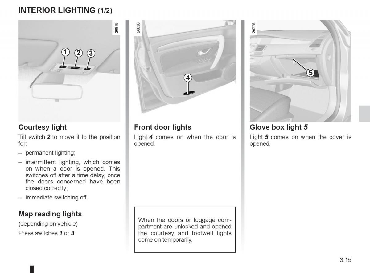 Renault Laguna 3 III owners manual / page 135