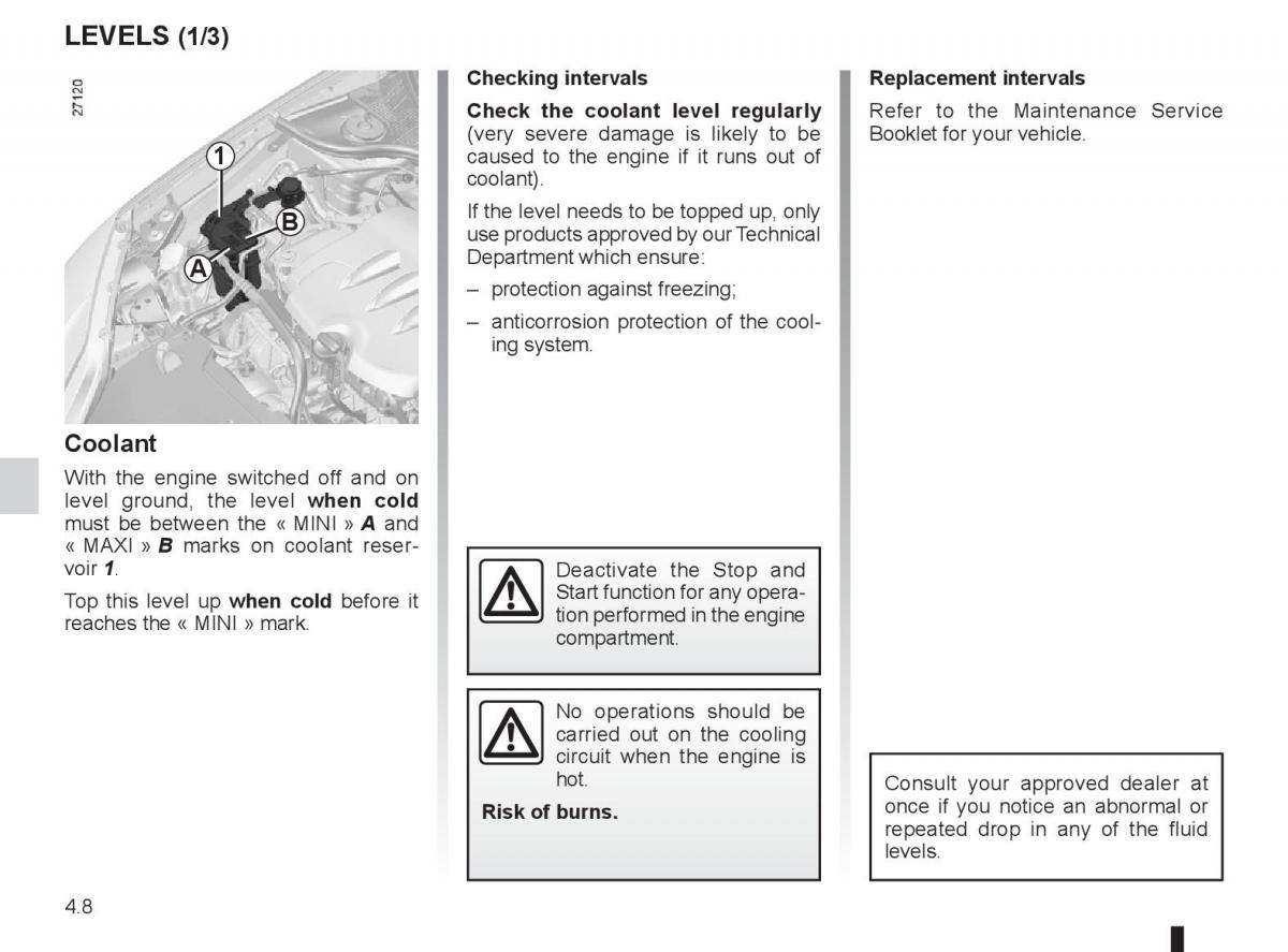 Renault Laguna 3 III owners manual / page 162