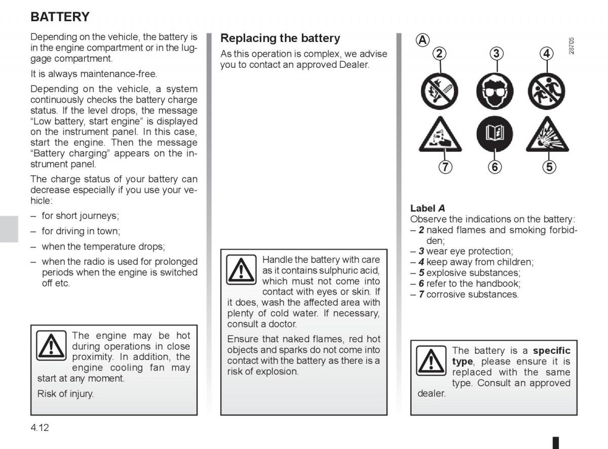 Renault Laguna 3 III owners manual / page 166