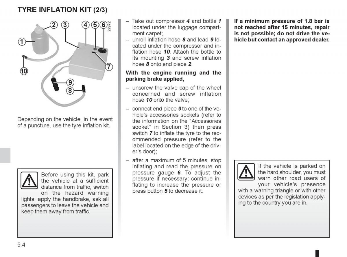 Renault Laguna 3 III owners manual / page 174