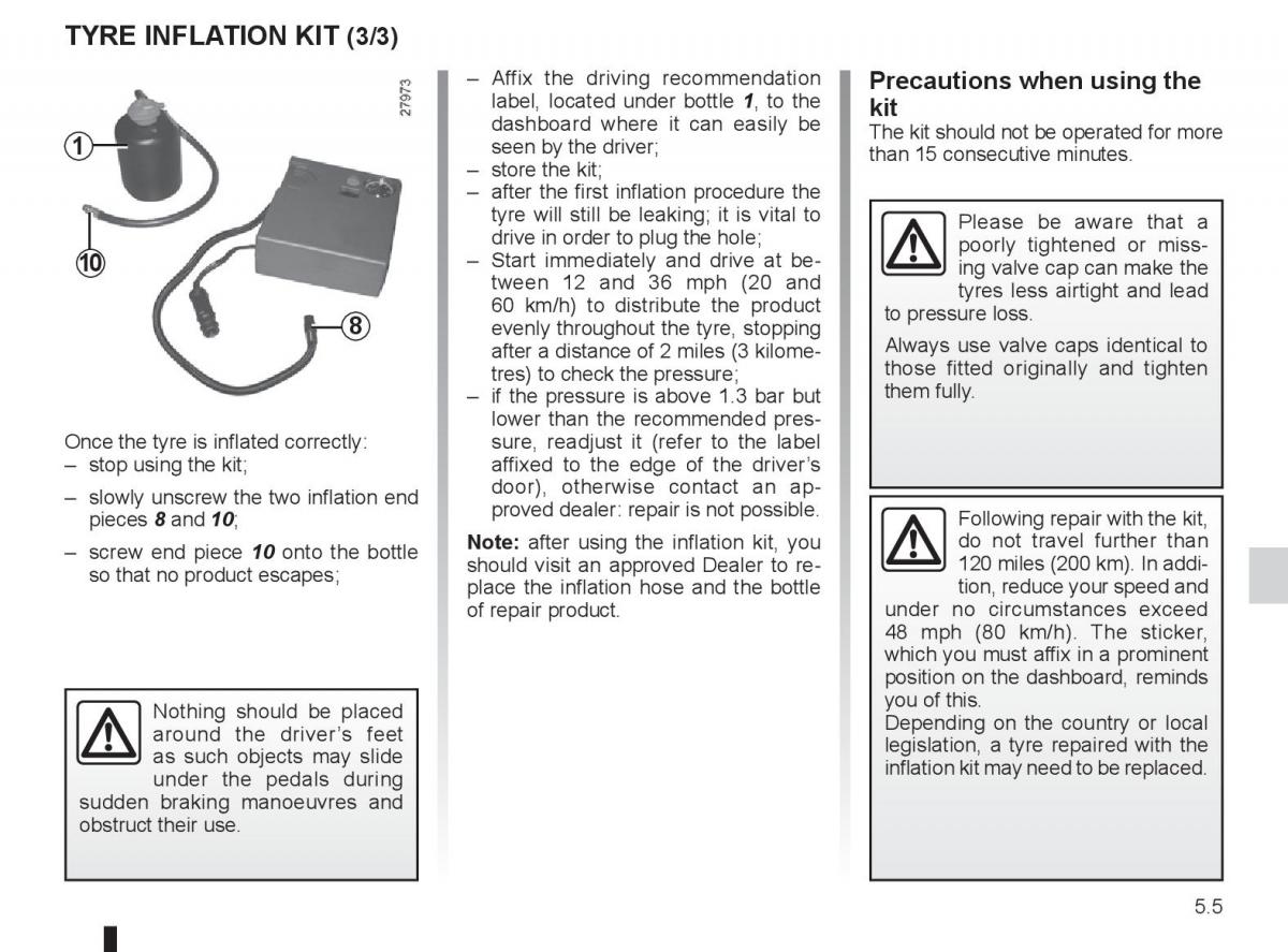 Renault Laguna 3 III owners manual / page 175