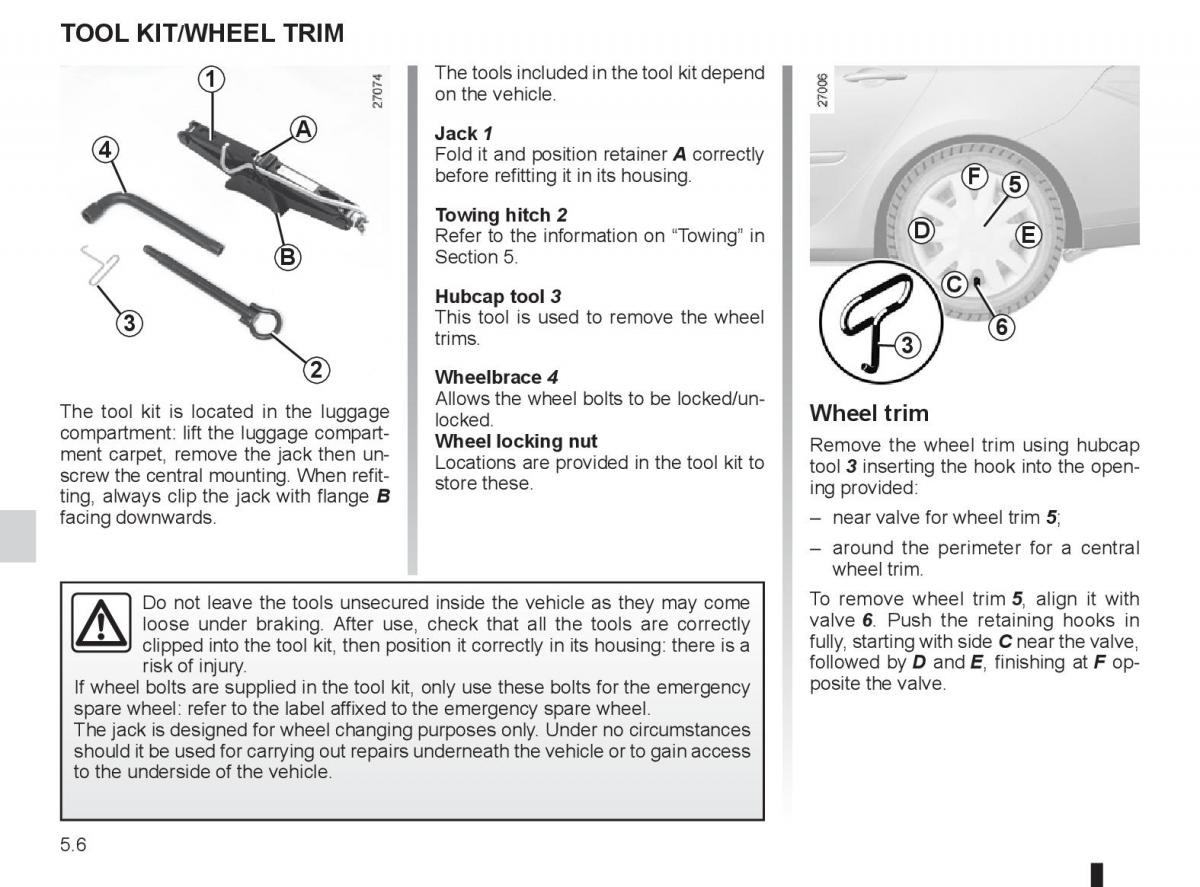 Renault Laguna 3 III owners manual / page 176