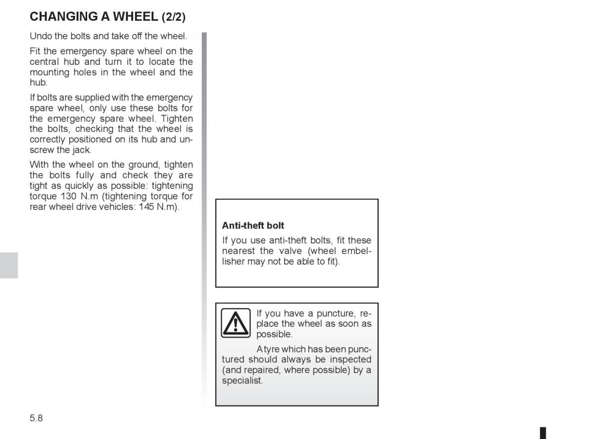 Renault Laguna 3 III owners manual / page 178