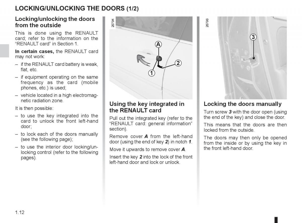 Renault Laguna 3 III owners manual / page 18