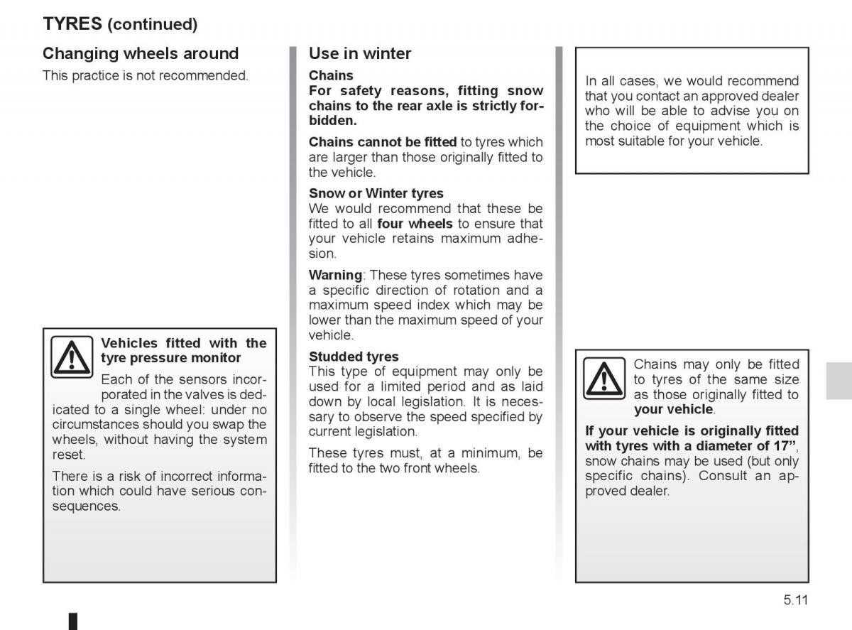 Renault Laguna 3 III owners manual / page 181