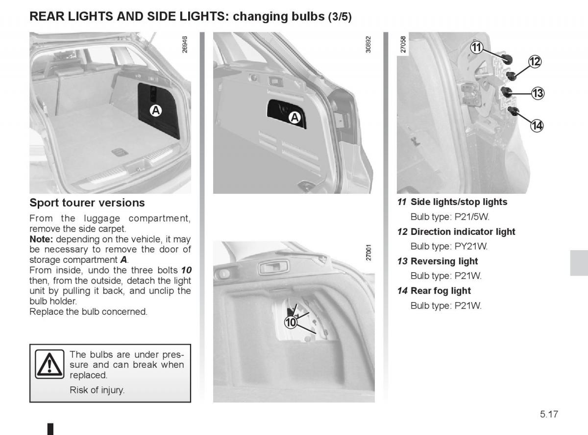 Renault Laguna 3 III owners manual / page 187