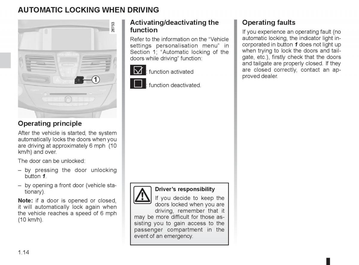 Renault Laguna 3 III owners manual / page 20