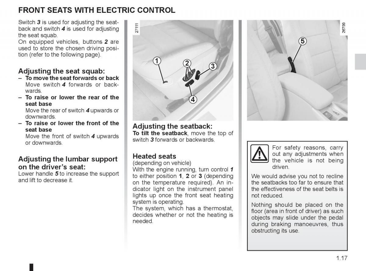 Renault Laguna 3 III owners manual / page 23