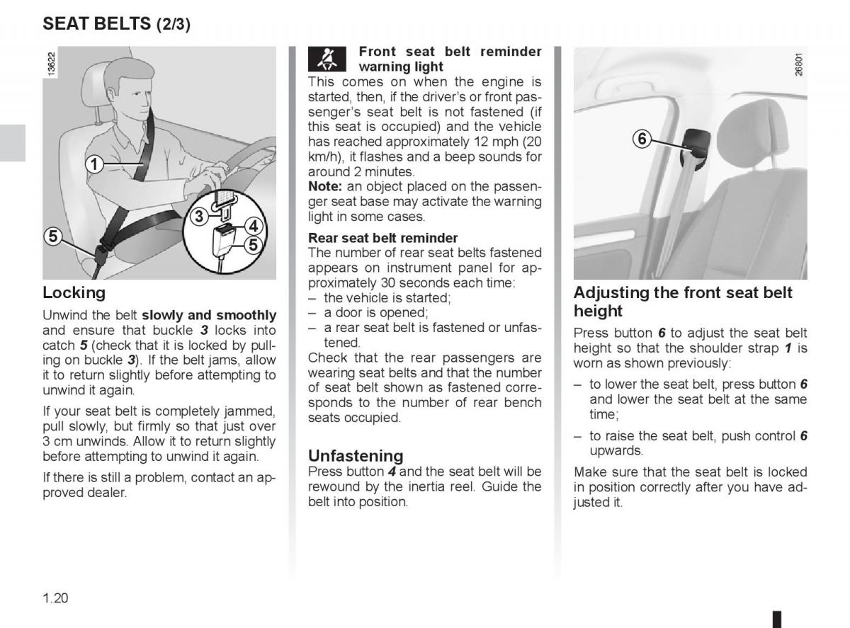 Renault Laguna 3 III owners manual / page 26