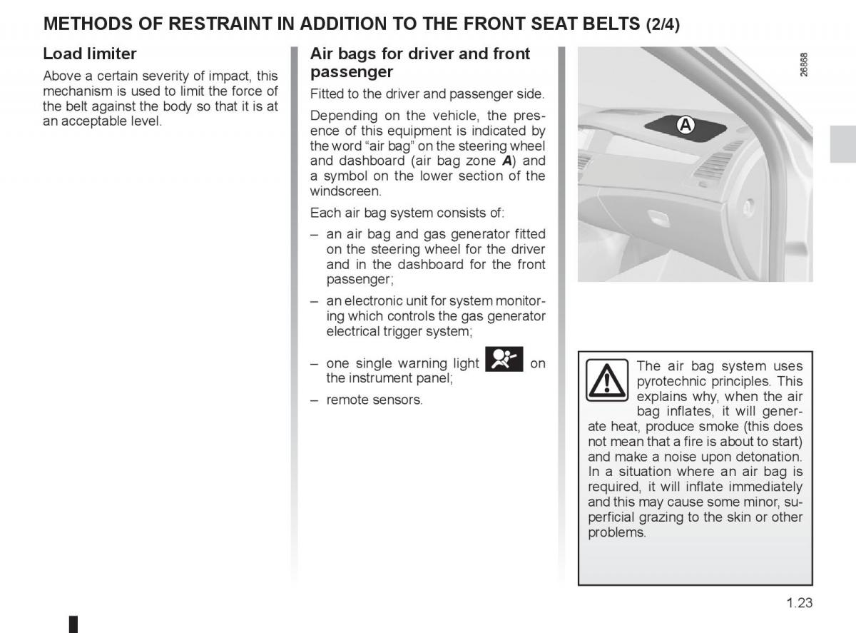 Renault Laguna 3 III owners manual / page 29