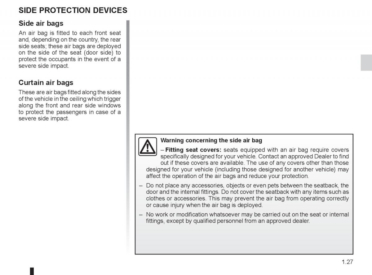 Renault Laguna 3 III owners manual / page 33