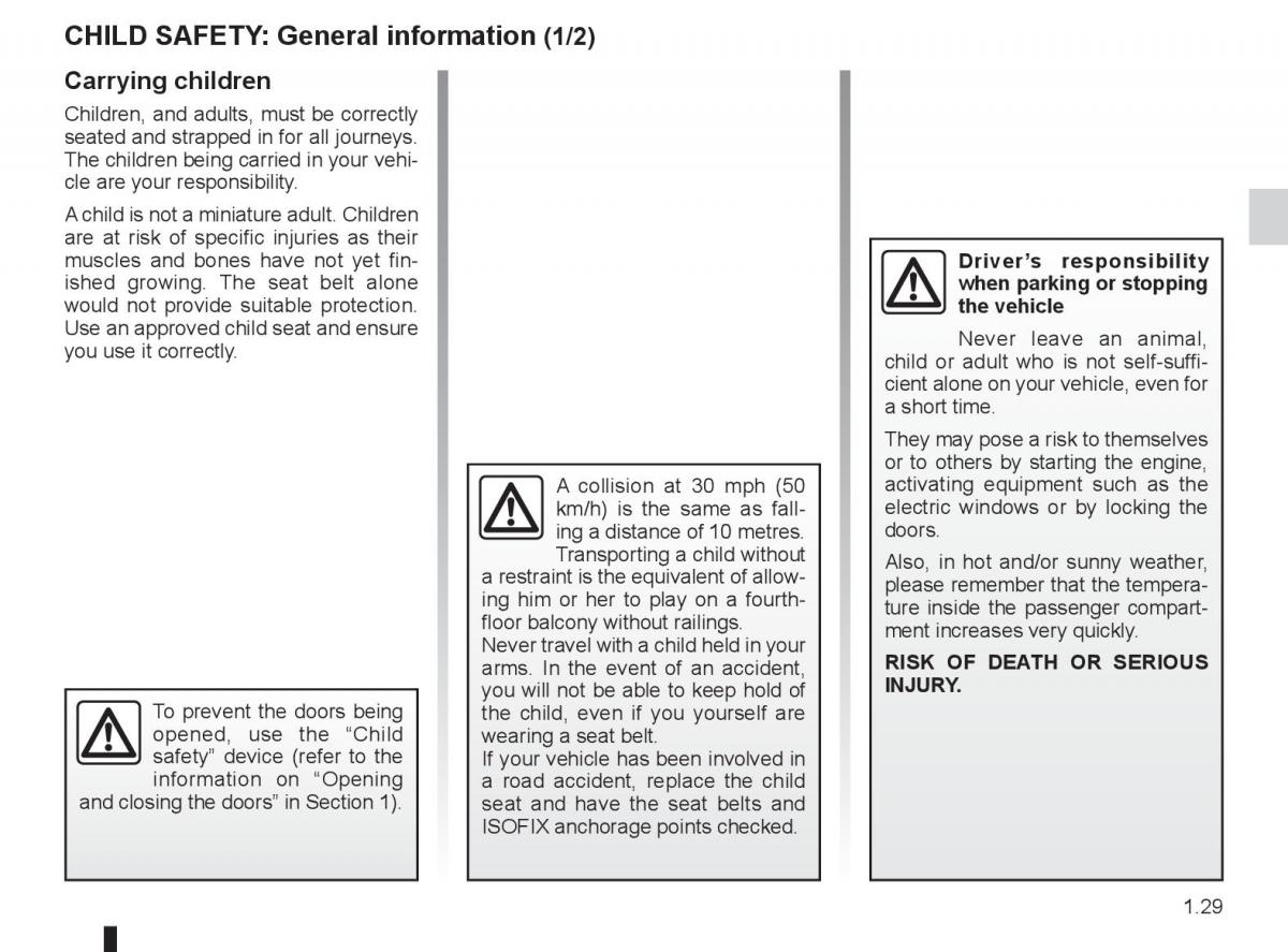 Renault Laguna 3 III owners manual / page 35