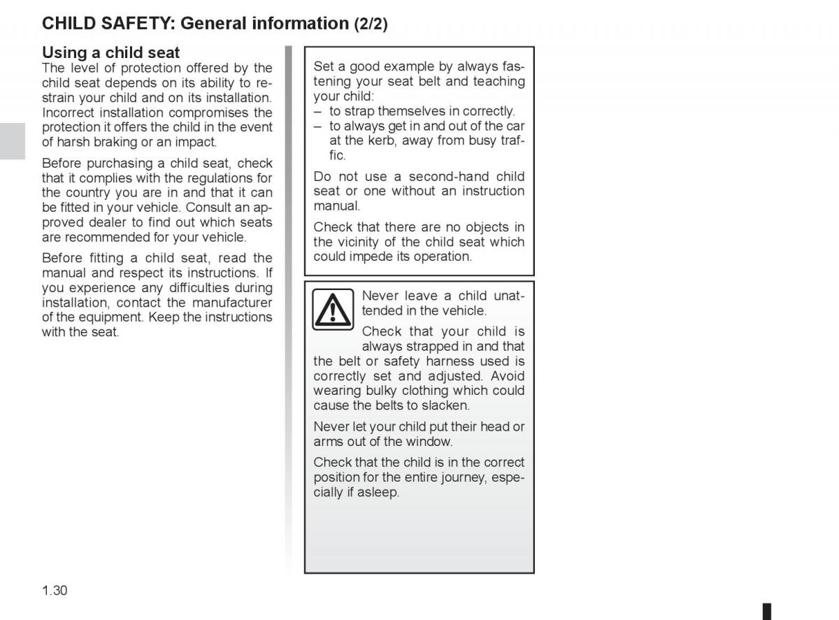 Renault Laguna 3 III owners manual / page 36