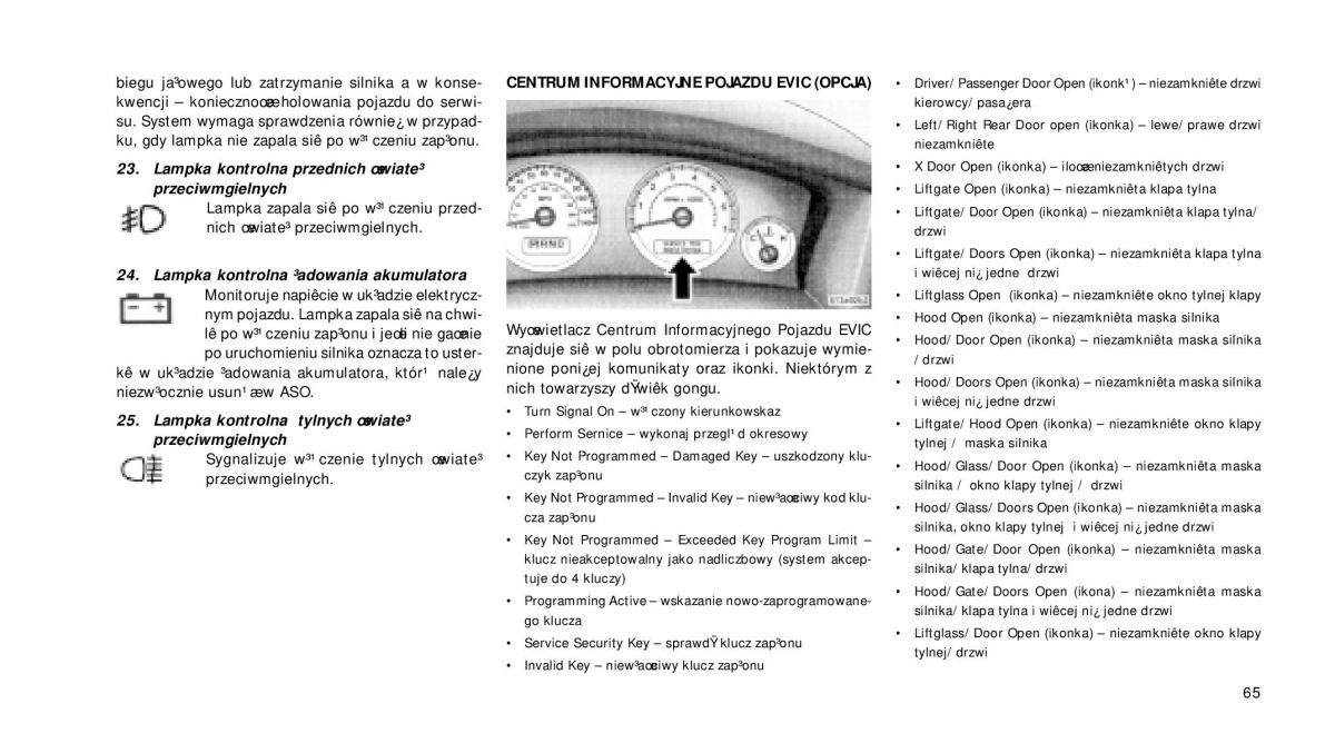 Jeep Grand Cherokee WH WK instrukcja obslugi / page 66