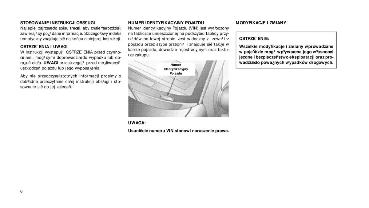 Jeep Grand Cherokee WH WK instrukcja obslugi / page 7