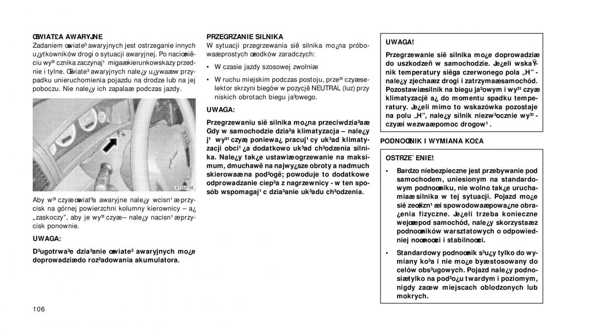 Jeep Grand Cherokee WH WK instrukcja obslugi / page 107