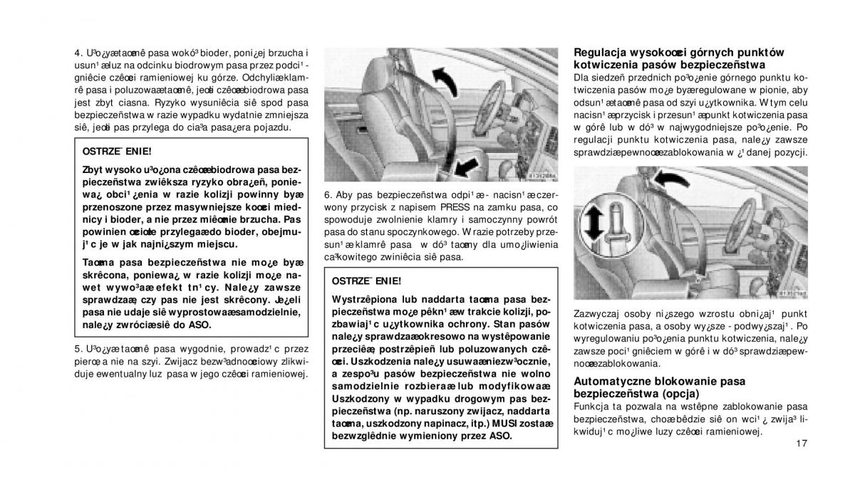 Jeep Grand Cherokee WH WK instrukcja obslugi / page 18