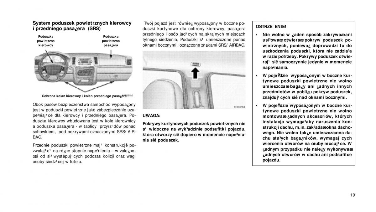 Jeep Grand Cherokee WH WK instrukcja obslugi / page 20