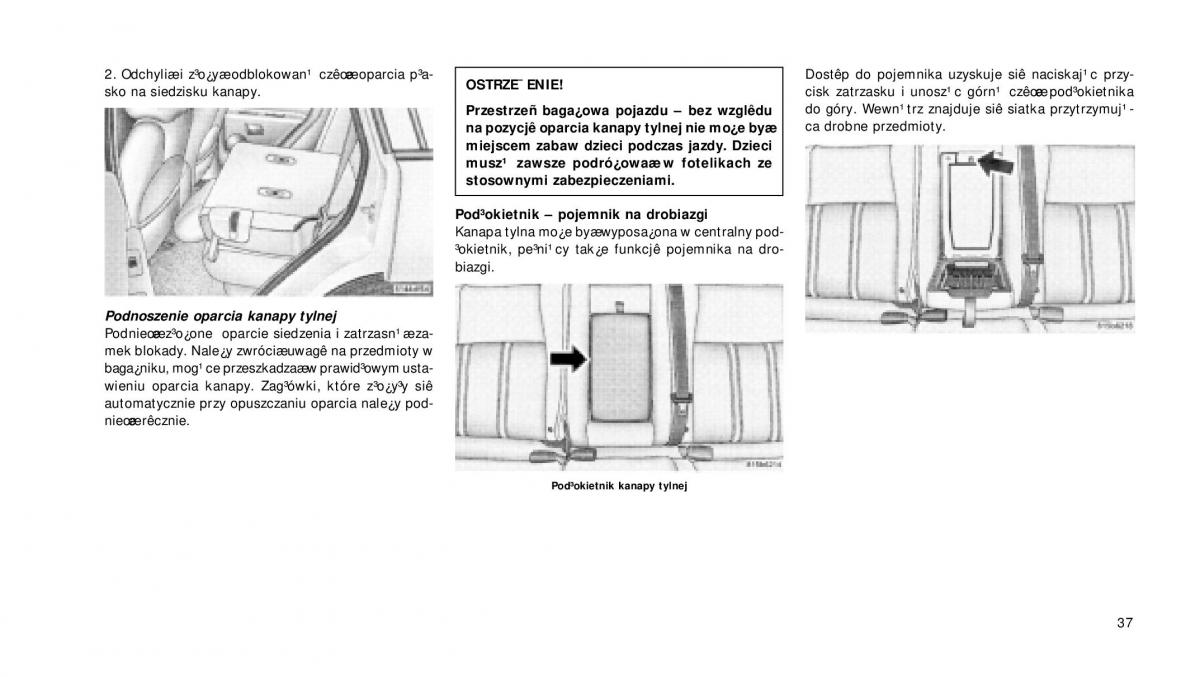 Jeep Grand Cherokee WH WK instrukcja obslugi / page 38