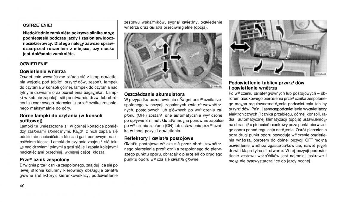 Jeep Grand Cherokee WH WK instrukcja obslugi / page 41