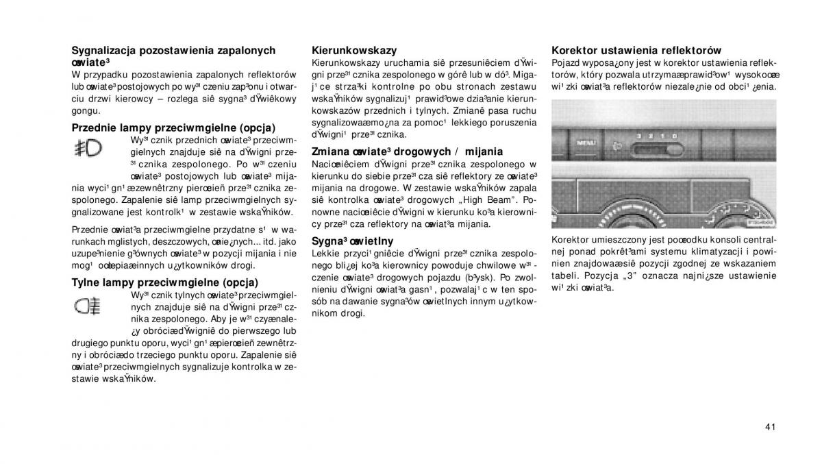 Jeep Grand Cherokee WH WK instrukcja obslugi / page 42