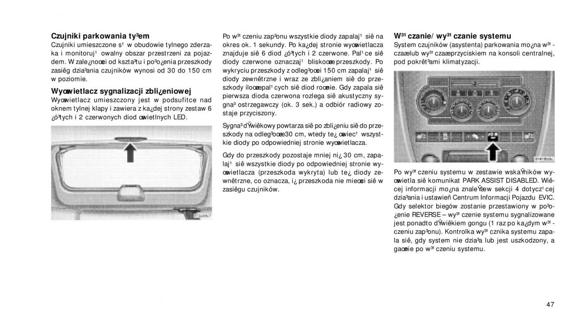 Jeep Grand Cherokee WH WK instrukcja obslugi / page 48