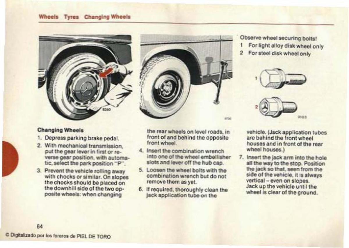 Mercedes Benz W123 200D 240D 300D Puchatek manual / page 66