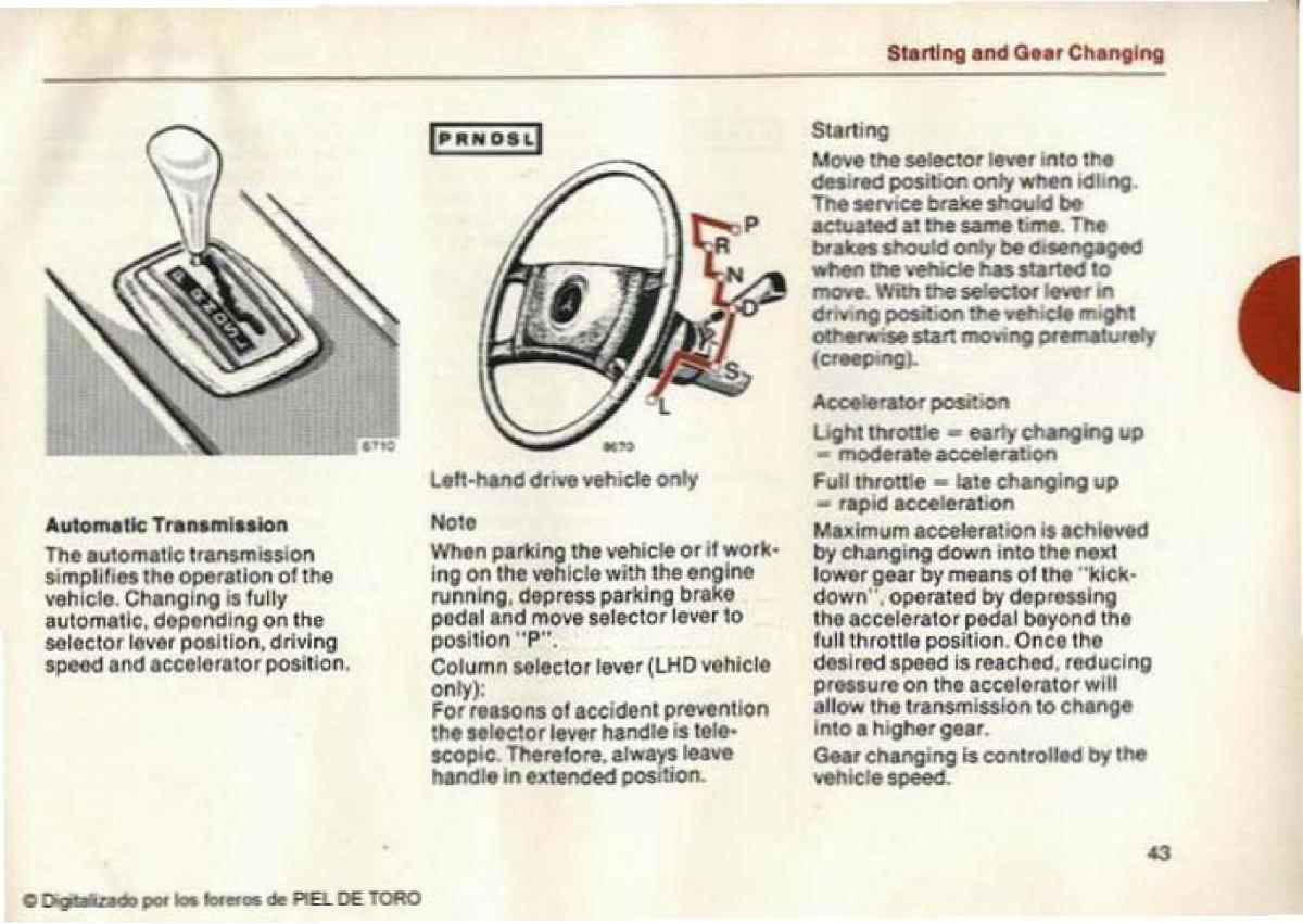 Mercedes Benz W123 200D 240D 300D Puchatek manual / page 45