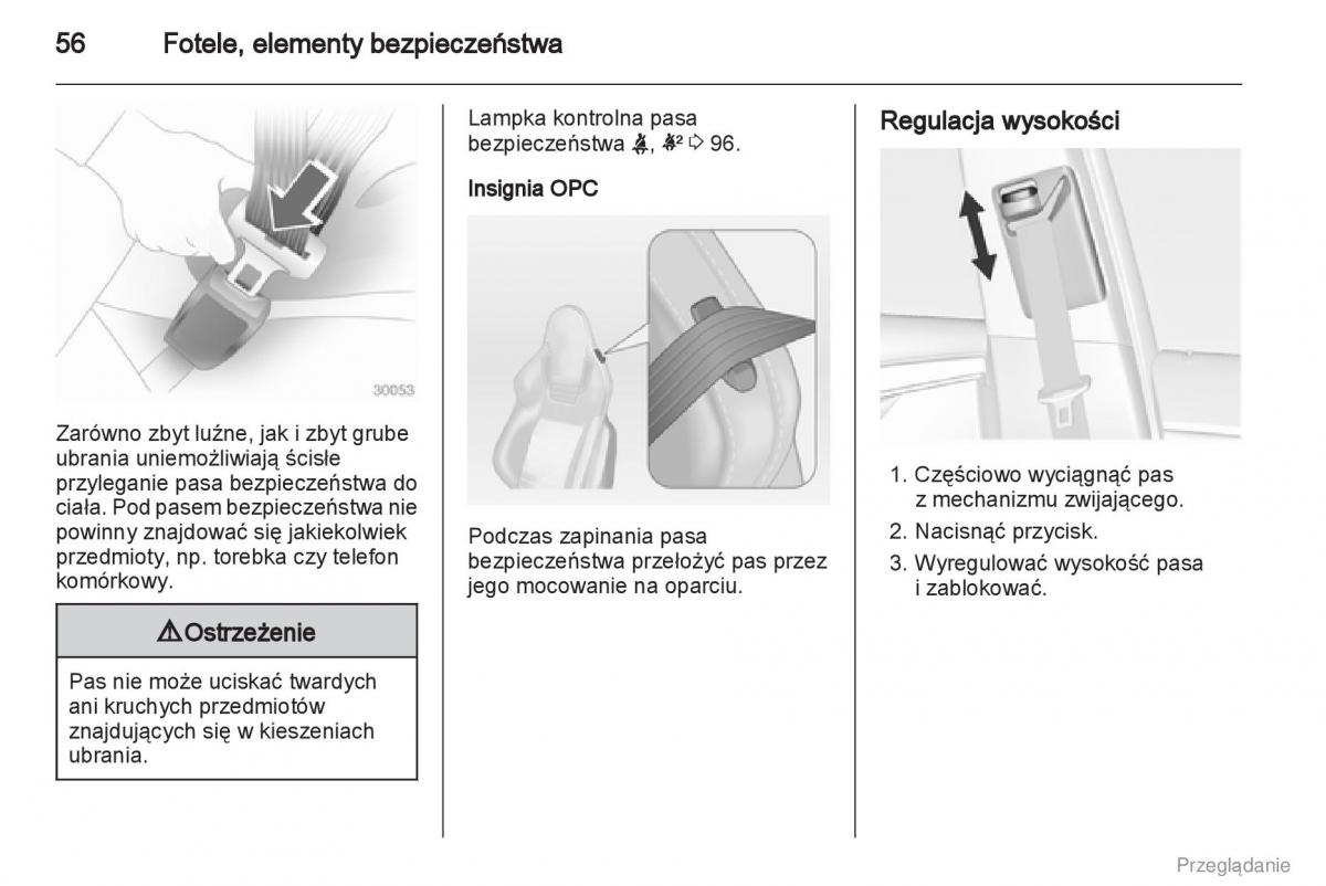 Opel Insignia instrukcja obslugi / page 57