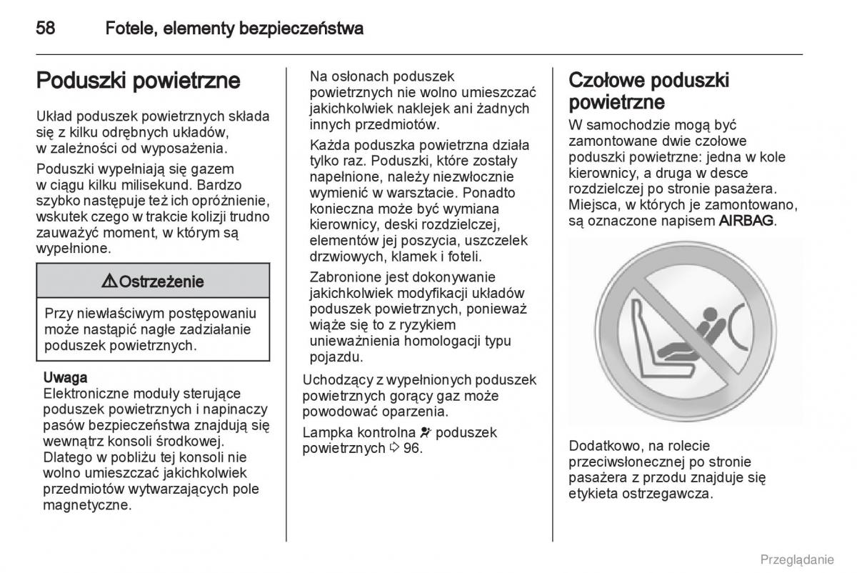 Opel Insignia instrukcja obslugi / page 59