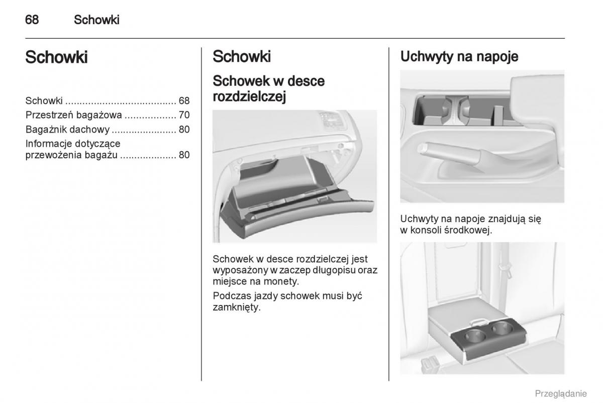 Opel Insignia instrukcja obslugi / page 69