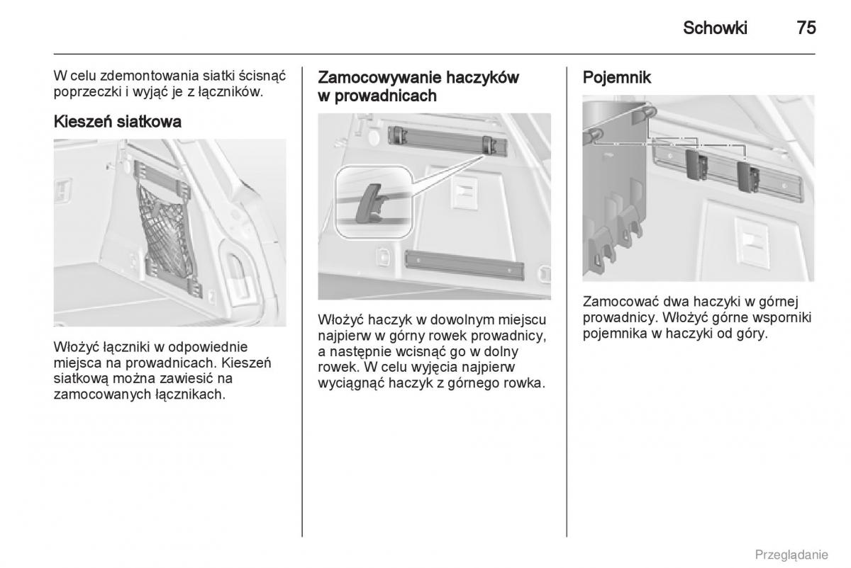 Opel Insignia instrukcja obslugi / page 76