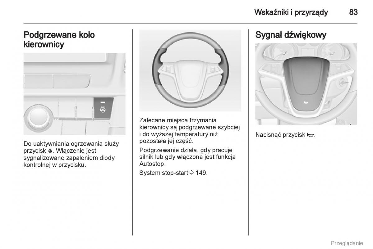 Opel Insignia instrukcja obslugi / page 84