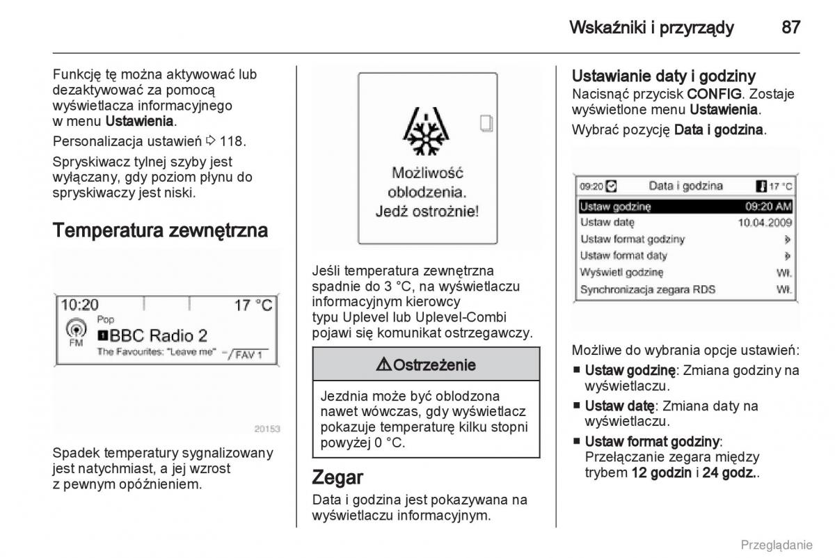 Opel Insignia instrukcja obslugi / page 88