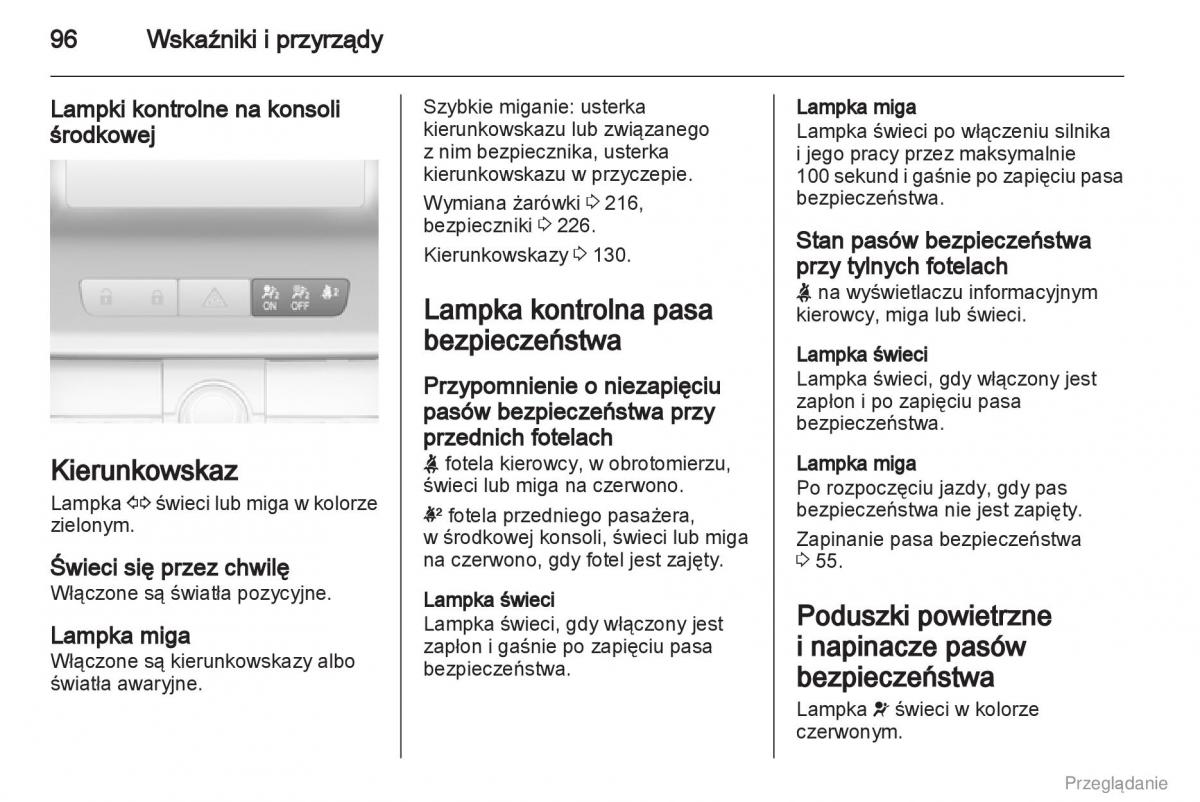 Opel Insignia instrukcja obslugi / page 97